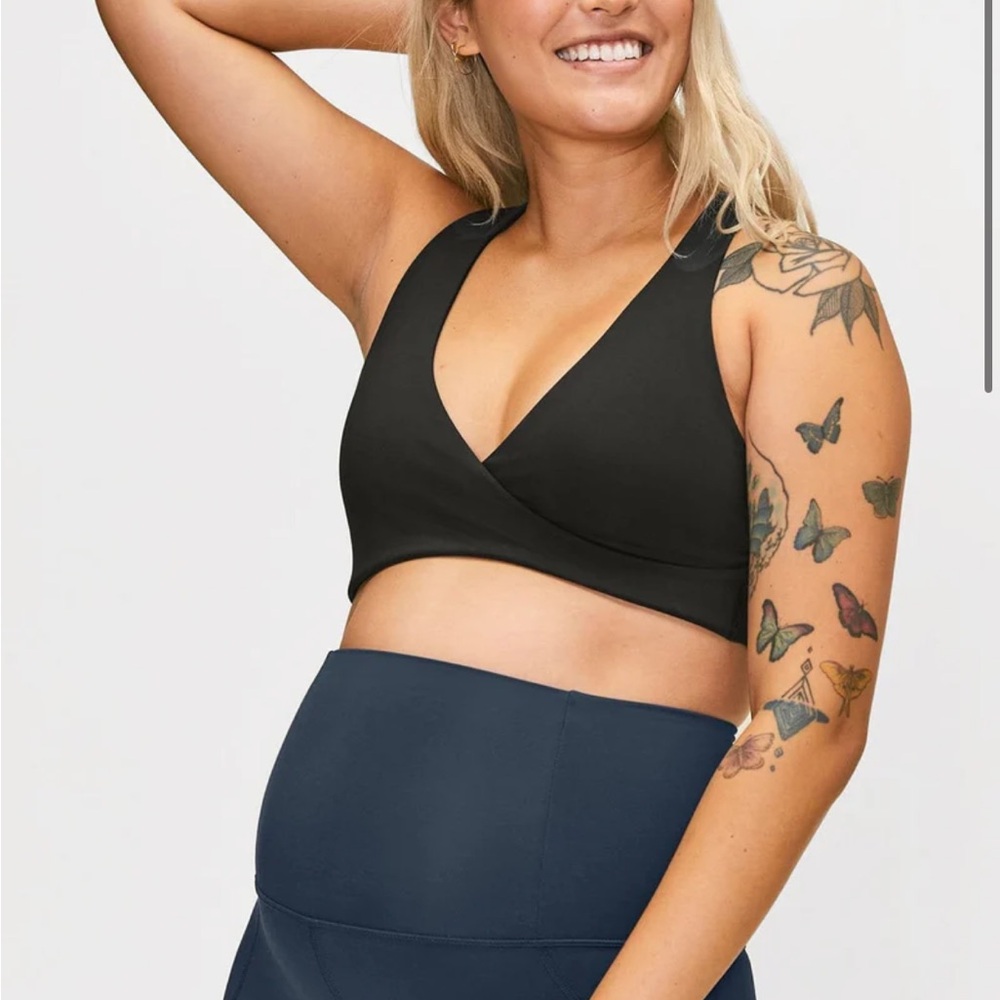 Girlfriend collective may crossover nursing bra
